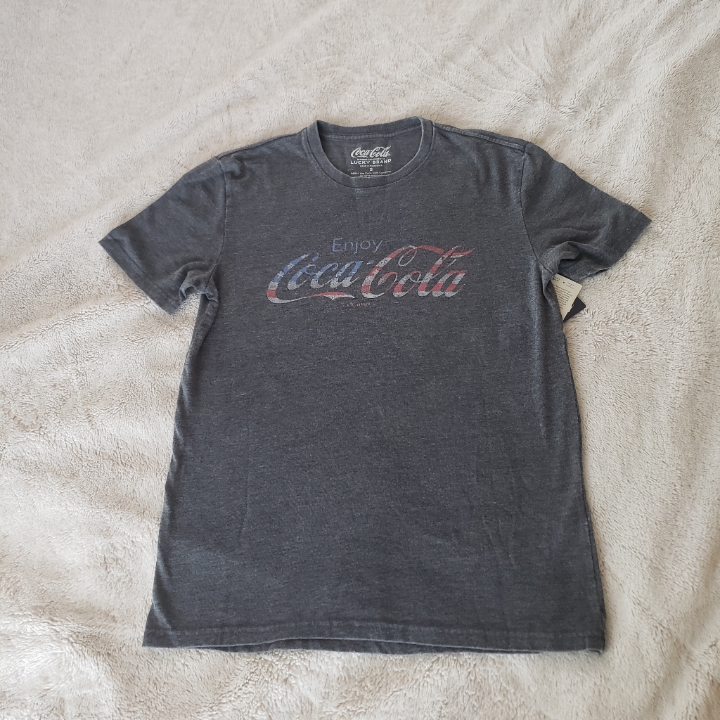 Lucky Brand Coca Cola Gray Mens TShirt